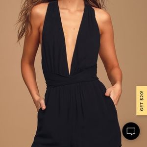 LuLus mini black romper 🖤